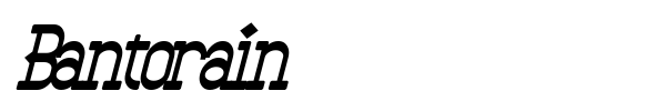 Bantorain font preview
